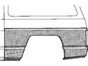 VAN WEZEL 5240143 šoninis skydas 
 Kėbulas -> Kuro bakas/dalys