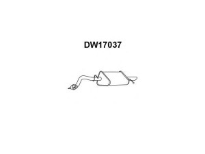 VENEPORTE DW17037 galinis duslintuvas 
 Išmetimo sistema -> Duslintuvas
96182256