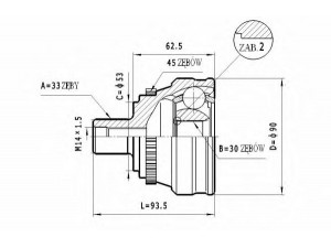 STATIM C.339 jungčių komplektas, kardaninis velenas 
 Ratų pavara -> Sujungimai/komplektas
8A0498099, 895498099H, 895498099A