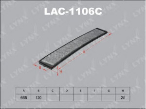 LYNXauto LAC-1106C filtras, salono oras 
 Techninės priežiūros dalys -> Techninės priežiūros intervalai
64 31 1 000 004, 64 31 2 182 458