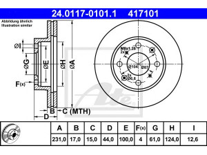 ATE 24.0117-0101.1 stabdžių diskas 
 Dviratė transporto priemonės -> Stabdžių sistema -> Stabdžių diskai / priedai
45251-SB2-750, 45251-SB2-751, 45251-SB2-752