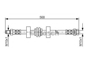 BOSCH 1 987 476 599 stabdžių žarnelė 
 Stabdžių sistema -> Stabdžių žarnelės
1012023, 6758586, 95BB 2282 BA