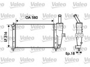 VALEO 734225 radiatorius, variklio aušinimas 
 Aušinimo sistema -> Radiatorius/alyvos aušintuvas -> Radiatorius/dalys
46745043, 46788046