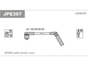 JANMOR JPE367 uždegimo laido komplektas 
 Kibirkšties / kaitinamasis uždegimas -> Uždegimo laidai/jungtys
90919-21366, 90919-22133, 90919-22167