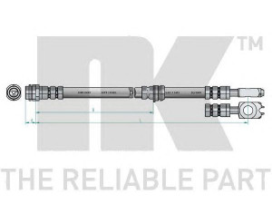NK 854791 stabdžių žarnelė 
 Stabdžių sistema -> Stabdžių žarnelės
8Z0611707, 8Z0611707C
