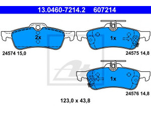 ATE 13.0460-7214.2 stabdžių trinkelių rinkinys, diskinis stabdys 
 Techninės priežiūros dalys -> Papildomas remontas
04466-0D010, 04466-0D010