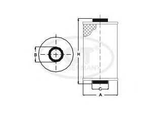 SCT Germany SH 4013 hidraulinis filtras, niveliavimo sistema
006 152 04 P, 063 721 1188, 065 152 040 F