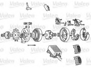 VALEO A14N116M kintamosios srovės generatorius