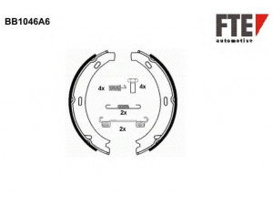 FTE BB1046A6 stabdžių trinkelių komplektas, stovėjimo stabdis 
 Stabdžių sistema -> Rankinis stabdys
05096552AA, 5096552AA, 124 420 02 20