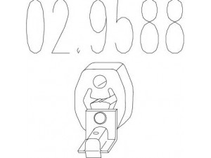 MTS 02.9588 atraminis buferis, triukšmo slopintuvas 
 Išmetimo sistema -> Surinkimo dalys -> Atskiros surinkimo dalys -> Guminė apsauga
18201433957, 18211745355
