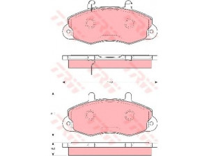 TRW GDB1572 stabdžių trinkelių rinkinys, diskinis stabdys 
 Techninės priežiūros dalys -> Papildomas remontas
1074971, 1134158, 1301589, 92VB2K021AE