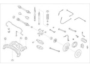 DELPHI MERC-07834-R rato pakaba 
 Ašies montavimas/vairavimo mechanizmas/ratai -> Prekių paieška pagal schemą