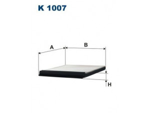 FILTRON K1007 filtras, salono oras 
 Techninės priežiūros dalys -> Techninės priežiūros intervalai
6441EG, 6441H7, 6447AK, 6447LV