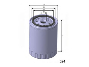 MISFAT Z621 alyvos filtras 
 Techninės priežiūros dalys -> Techninės priežiūros intervalai
1109AG, 1109AT, 1109Z8, 71749828