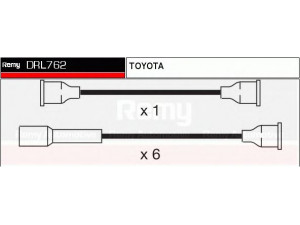 DELCO REMY DRL762 uždegimo laido komplektas 
 Kibirkšties / kaitinamasis uždegimas -> Uždegimo laidai/jungtys