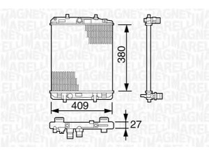 MAGNETI MARELLI 350213387000 radiatorius, variklio aušinimas 
 Aušinimo sistema -> Radiatorius/alyvos aušintuvas -> Radiatorius/dalys
1330Q5