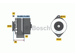 BOSCH 0 120 488 255 kintamosios srovės generatorius 
 Elektros įranga -> Kint. sr. generatorius/dalys -> Kintamosios srovės generatorius