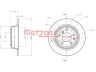 METZGER 6110447 stabdžių diskas 
 Dviratė transporto priemonės -> Stabdžių sistema -> Stabdžių diskai / priedai
34 21 1 156 668, 34 21 1 162 305