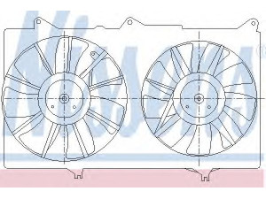 NISSENS 85287 ventiliatorius, radiatoriaus 
 Aušinimo sistema -> Oro aušinimas
16361-0A120, 16361-0A130, 16363-0A100