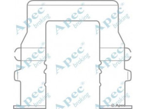 APEC braking KIT526 priedų komplektas, stabdžių trinkelė 
 Stabdžių sistema -> Būgninis stabdys -> Dalys/priedai