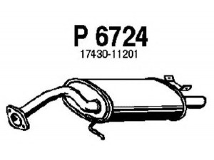 FENNO P6724 galinis duslintuvas 
 Išmetimo sistema -> Duslintuvas
17430-11180, 17430-11200, 17430-11201