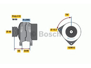 BOSCH 0 986 048 911 kintamosios srovės generatorius 
 Elektros įranga -> Kint. sr. generatorius/dalys -> Kintamosios srovės generatorius
5702 A4, 5705 6E, 5702 A4, 5705 6E