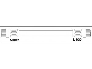 WOKING G1922.01 stabdžių žarnelė 
 Stabdžių sistema -> Stabdžių žarnelės
7700541132, 7701349305, 7704001549