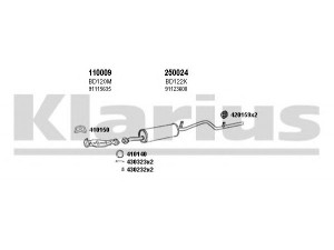 KLARIUS 400165E išmetimo sistema 
 Išmetimo sistema -> Išmetimo sistema, visa