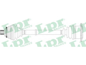 LPR DS14125 kardaninis velenas 
 Ratų pavara -> Kardaninis velenas
4A0407272BH, 4A0407272DE, 4A0407452E