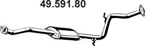 EBERSPÄCHER 49.591.80 vidurinis duslintuvas 
 Išmetimo sistema -> Duslintuvas
B691-40-300