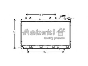 ASHUKI S550-20 radiatorius, variklio aušinimas 
 Aušinimo sistema -> Radiatorius/alyvos aušintuvas -> Radiatorius/dalys
45199-FA040, 45199-FC030, 45199-FC031