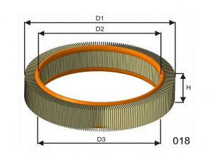 MISFAT P976 oro filtras 
 Filtrai -> Oro filtras
0020948704, 0030945404