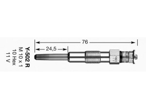 NGK 3852 kaitinimo žvakė 
 Kibirkšties / kaitinamasis uždegimas -> Kaitinimo kaištis
500316493, 500316493, 500316493