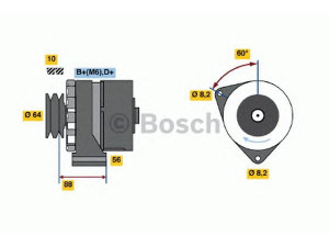 BOSCH 0 986 032 930 kintamosios srovės generatorius 
 Elektros įranga -> Kint. sr. generatorius/dalys -> Kintamosios srovės generatorius
1308719, 1323488, 1324957, 3544652