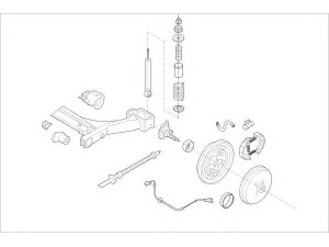 DELPHI VW-01870-R rato pakaba 
 Ašies montavimas/vairavimo mechanizmas/ratai -> Prekių paieška pagal schemą
