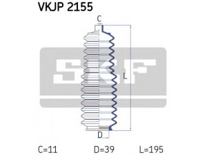 SKF VKJP 2155 gofruotoji membrana, vairavimas 
 Vairavimas -> Gofruotoji membrana/sandarinimai