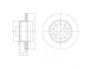 DELPHI BG3031 stabdžių diskas 
 Stabdžių sistema -> Diskinis stabdys -> Stabdžių diskas
4A0 615 601B
