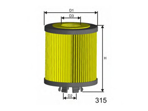 MISFAT L006 alyvos filtras 
 Filtrai -> Alyvos filtras
4571840025, 5411800009, 5411800209