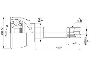 OPEN PARTS CVJ5367.10 jungčių komplektas, kardaninis velenas 
 Ratų pavara -> Sujungimai/komplektas
4401060A20, 4410160A10, 4410160A20