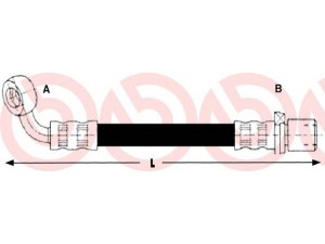 BREMBO T 83 101 stabdžių žarnelė 
 Stabdžių sistema -> Stabdžių žarnelės
9094702615, 1987481131, LH6526