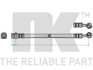 NK 853493 stabdžių žarnelė 
 Stabdžių sistema -> Stabdžių žarnelės
587372L700