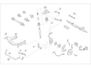 DELPHI AUDI-16046-F rato pakaba 
 Ašies montavimas/vairavimo mechanizmas/ratai -> Prekių paieška pagal schemą