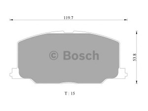 BOSCH 0 986 AB2 056 stabdžių trinkelių rinkinys, diskinis stabdys 
 Techninės priežiūros dalys -> Papildomas remontas