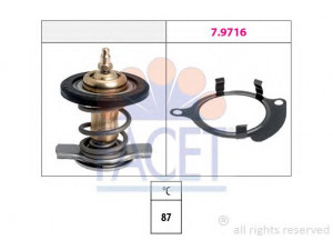 FACET 7.8820 termostatas, aušinimo skystis 
 Aušinimo sistema -> Termostatas/tarpiklis -> Thermostat
070 121 114