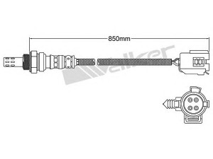 WALKER PRODUCTS 250-24945 lambda jutiklis 
 Variklis -> Variklio elektra
5269743, 5293036AB, 5293037AD