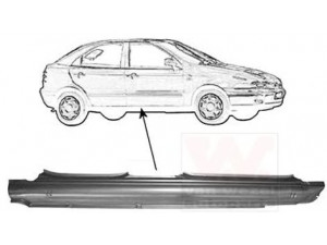 VAN WEZEL 1757104 pedalų plokštės, durų apačia 
 Kėbulas -> Keleivių kabina -> Vieta kojoms/durų ramstis
005896019, 5896019