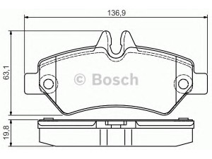 BOSCH 0 986 495 100 stabdžių trinkelių rinkinys, diskinis stabdys 
 Techninės priežiūros dalys -> Papildomas remontas
2E0 698 451