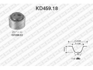 SNR KD459.18 paskirstymo diržo komplektas 
 Techninės priežiūros dalys -> Papildomas remontas
0829-35, 0831-35, 0831-S6, 9400831349