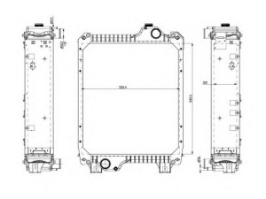 NRF 54079 radiatorius, variklio aušinimas
82033791, 87352191, 82033791, 87352191