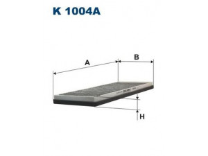 FILTRON K1004A filtras, salono oras 
 Techninės priežiūros dalys -> Techninės priežiūros intervalai
3B0091800, 8A0819439B, 8D0091800